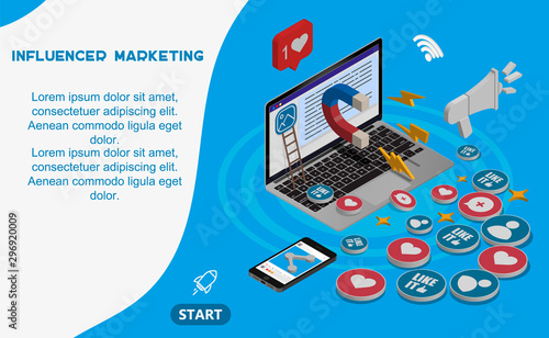 Isometric flat design concept inbound marketing. digital business solution for grab attention online consumer to finish conversion. Vector illustrate.