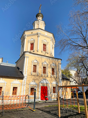 Church of the Holy Trinity in Khokhly in Octoer, Moscow, 1610 year built  photo