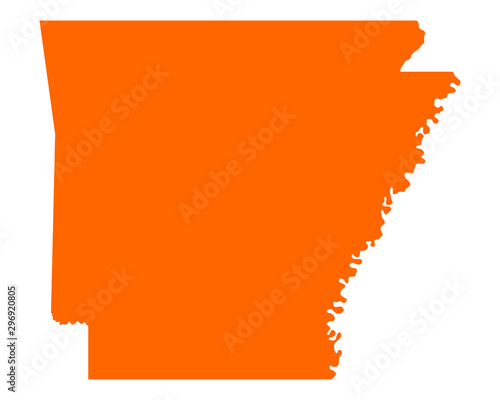 Karte von Arkansas