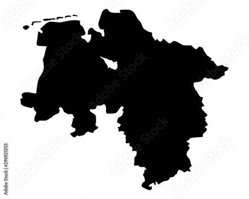 Karte von Niedersachsen photo