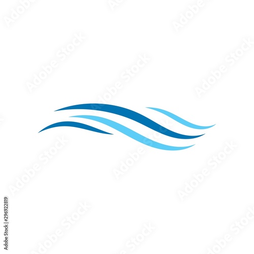 Free Download Water Wave Logo Template. vector Icon illustration - GFXLoad