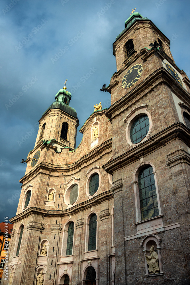 Innsbruck Cathedral, also known as the Cathedral of St. James, is an eighteenth-century Baroque cathedral of the Roman Catholic Diocese of Innsbruck 
