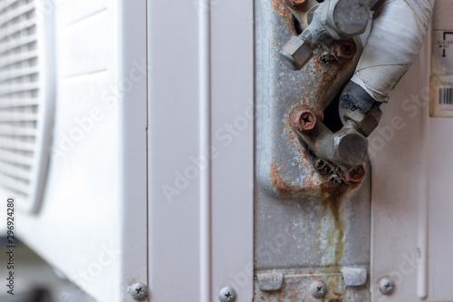 Wallpaper Mural The air conditioner has leaks  of refrigerant and water Torontodigital.ca