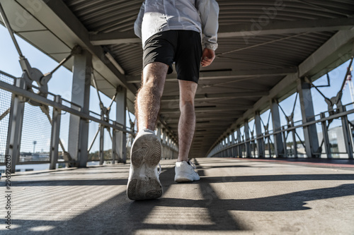 Healthy lifestyle - young man running