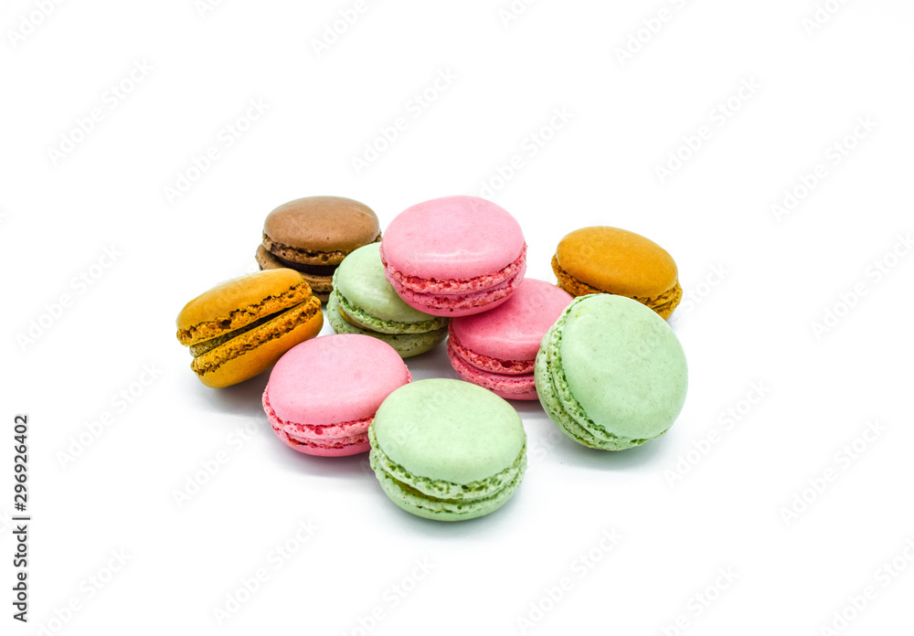 macarons isolated on white background macarons isolated on white background