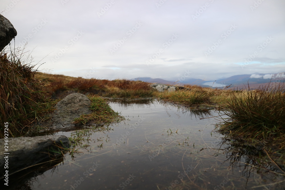 mountain top in the midday 