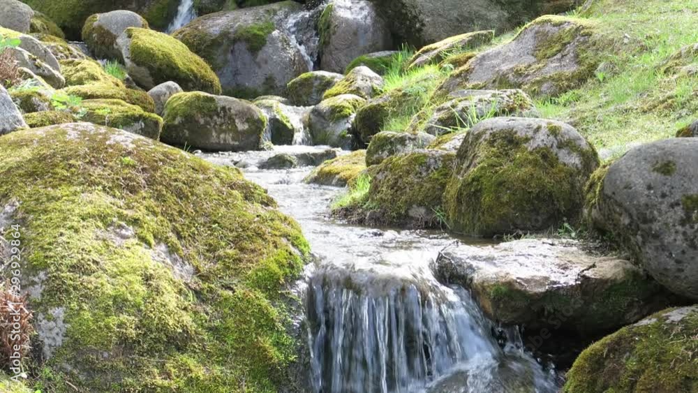 Small Waterfall in a public park in Tallinn/ Estonia, Japanese style Small Waterfall in a public park in Tallinn/ Estonia, Japanese style