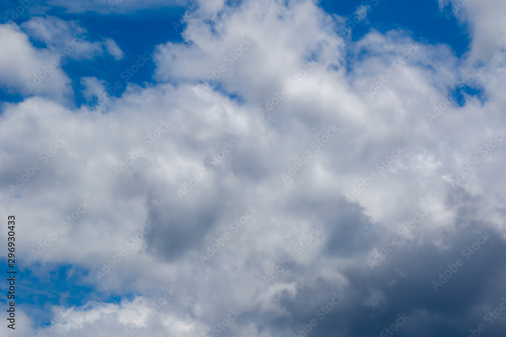 Fototapeta premium Cloud Rain and Blue Sky in a Day.