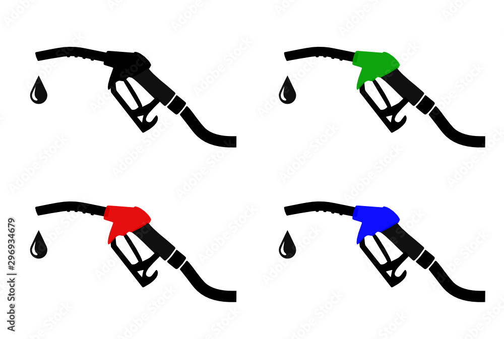 pistolet paliwowy zestaw ikon pistolet paliwowy zestaw ikon