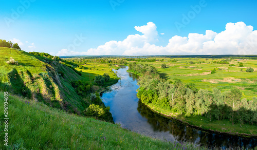 Plakat River and field