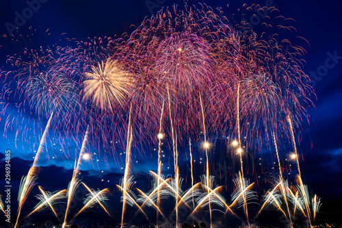 【信州の花火】諏訪湖祭湖上花火