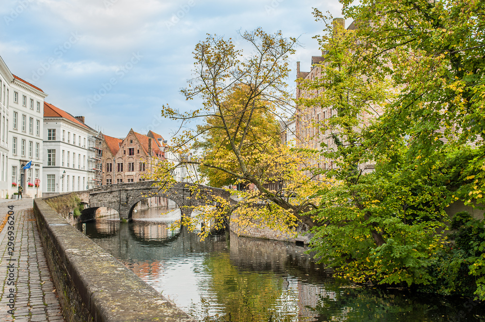 Bruges, Belgium. Historical city center.