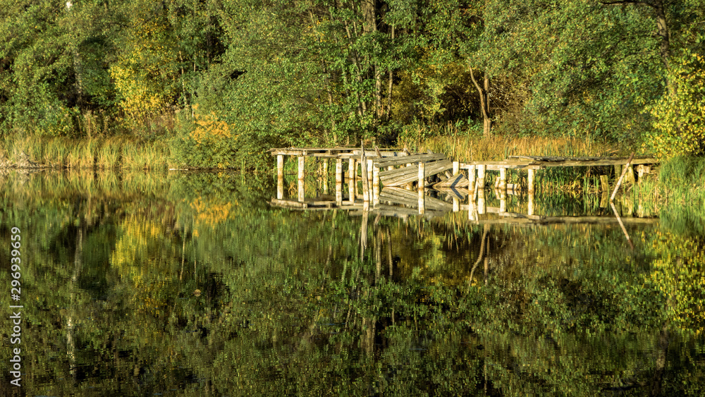A bridge on the lake