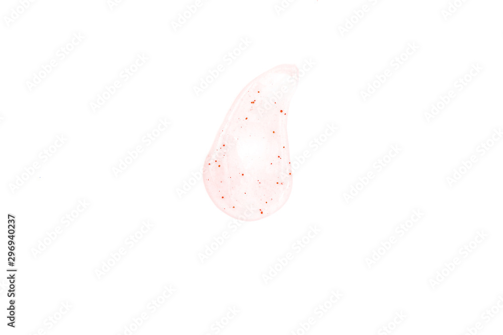 Scrub Sample texture with bubbles isolated on white background. Scrub Sample texture with bubbles isolated on white background.