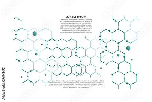 abstract hexagonal geometric background