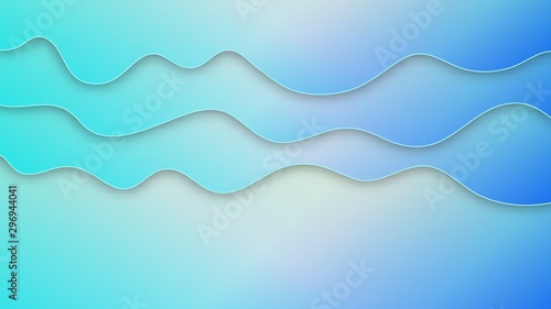 Abstract paper cut background with relief layers. Vector colorful composition with fluid wavy shapes. Applicable for wallpapers, banners, business presentations, flyers, posters and invitations.