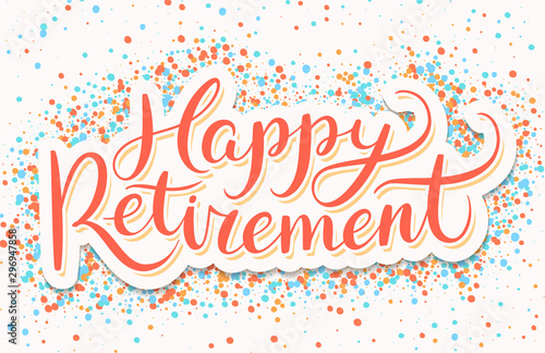 Happy Retirement banner.