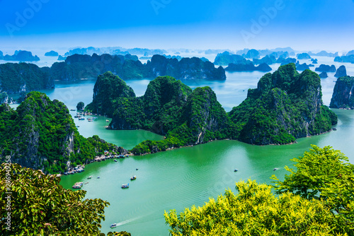 Panoramic view of Ha Long Bay, Vietnam