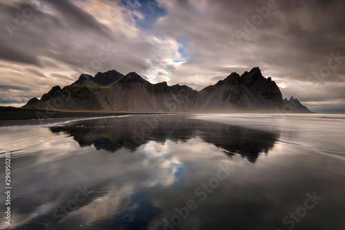 Vesturhorn iconic mountain in Iceland