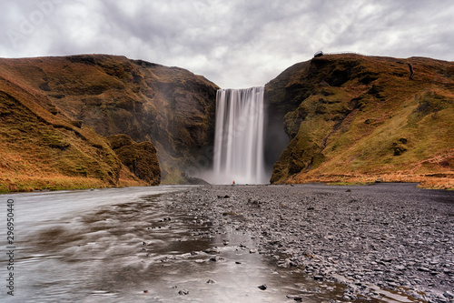 Skogafoss iconic waterfall in Iceland