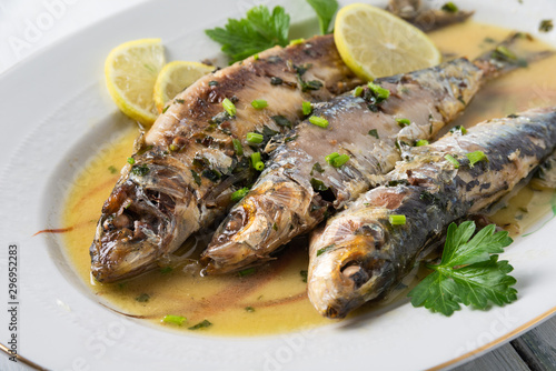 Piatto di sardine in guazzetto, Cucina Mediterranea