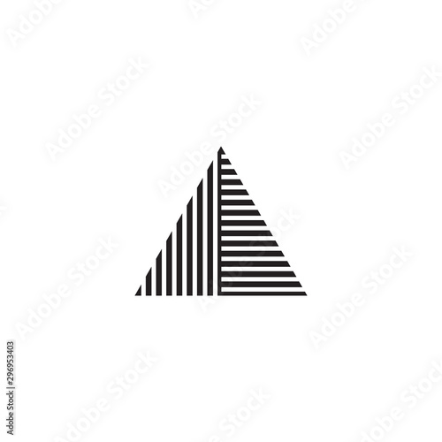 Triangle logo icon design vector template