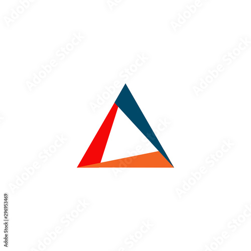 Triangle logo icon design vector template