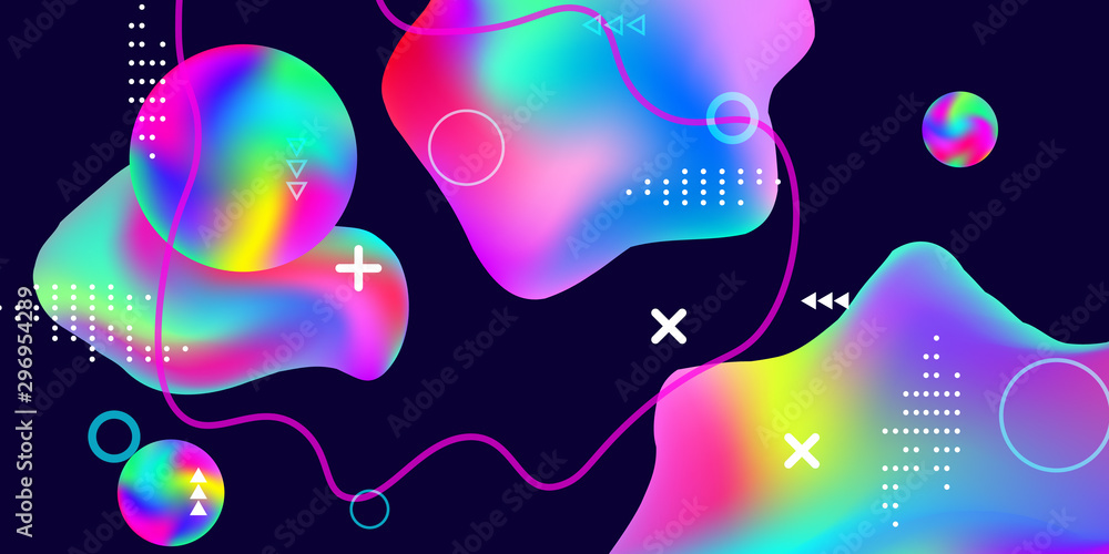 Fototapeta premium Summer sound poster.