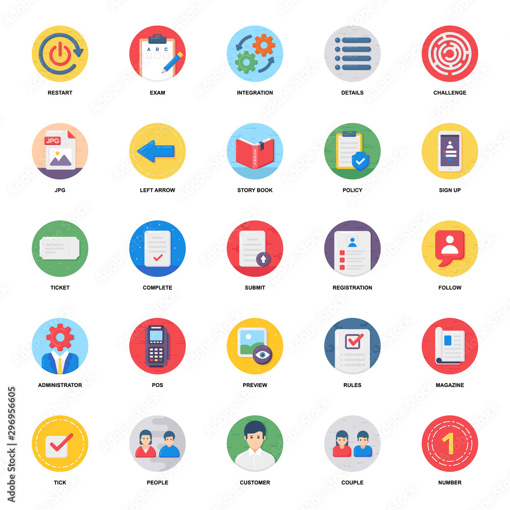 Pack Of Finance Flat Icons Pack Of Finance Flat Icons
