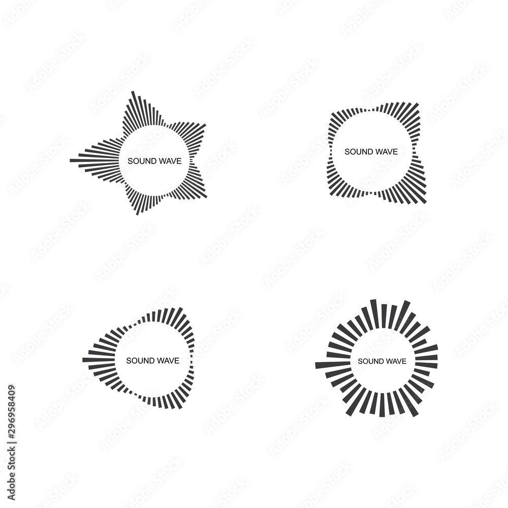 sound wave ilustration logo vector icon template sound wave ilustration logo vector icon template