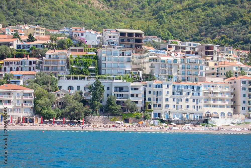 View of Hotels in Becici Montenegro