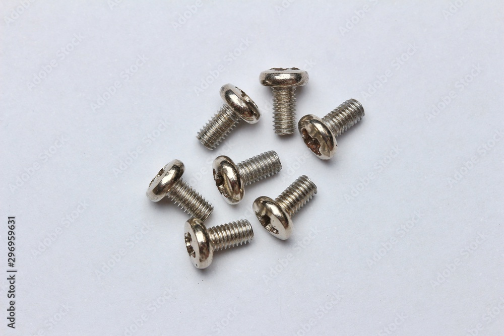 screws isolated on white background screws isolated on white background