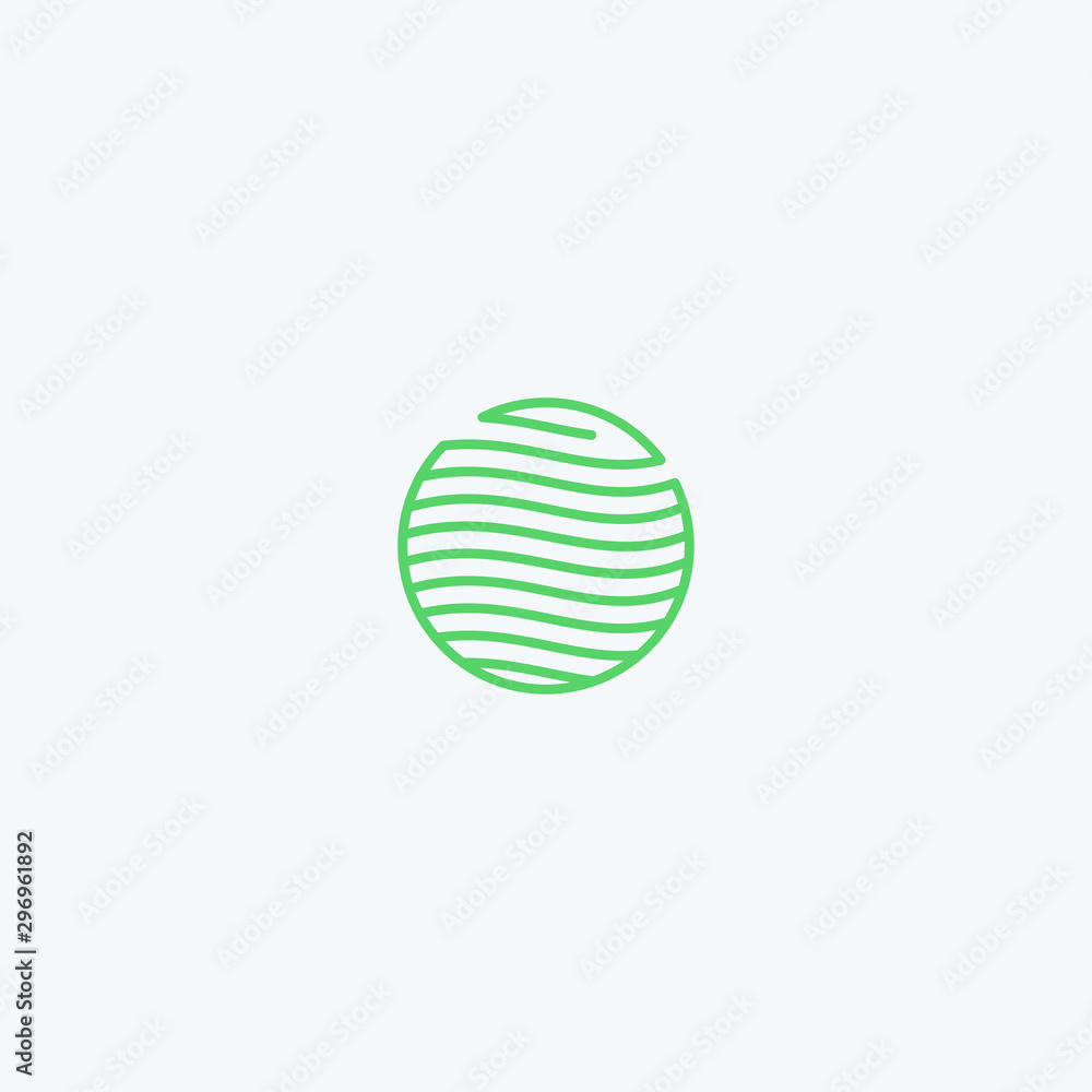 Abstract water leaf logo design. fresh plant icon illustration vector Abstract water leaf logo design. fresh plant icon illustration vector