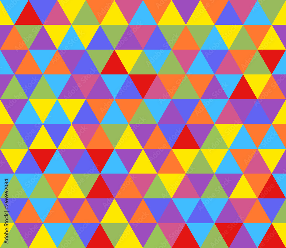 Colorful triangle mosaic seamless pattern background. Colorful triangle mosaic seamless pattern background.