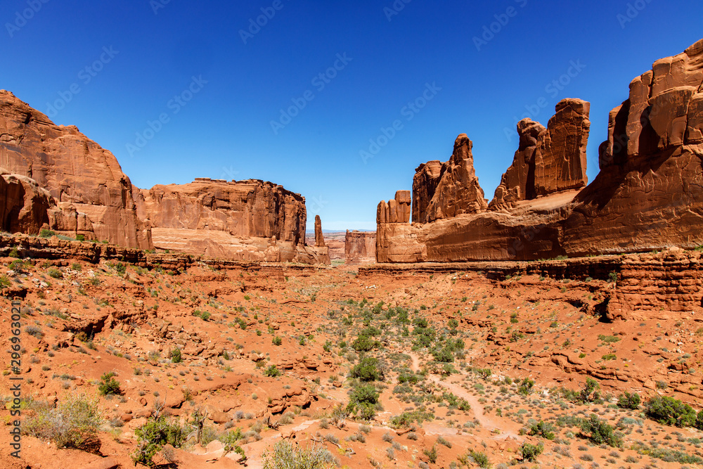 Park Avenue Trail in Arches National Park Park Avenue Trail in Arches National Park