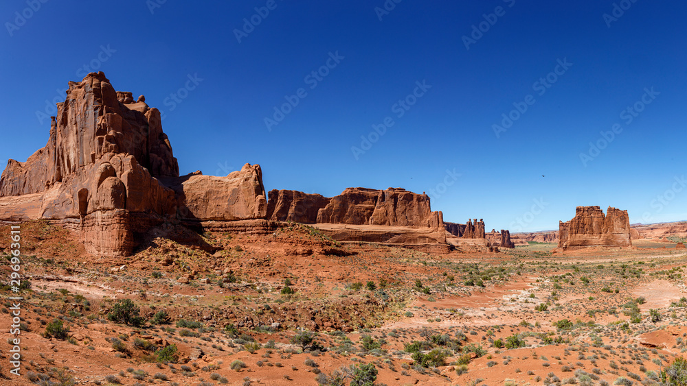 Park Avenue Panorama in Arches National Park, Utah Park Avenue Panorama in Arches National Park, Utah