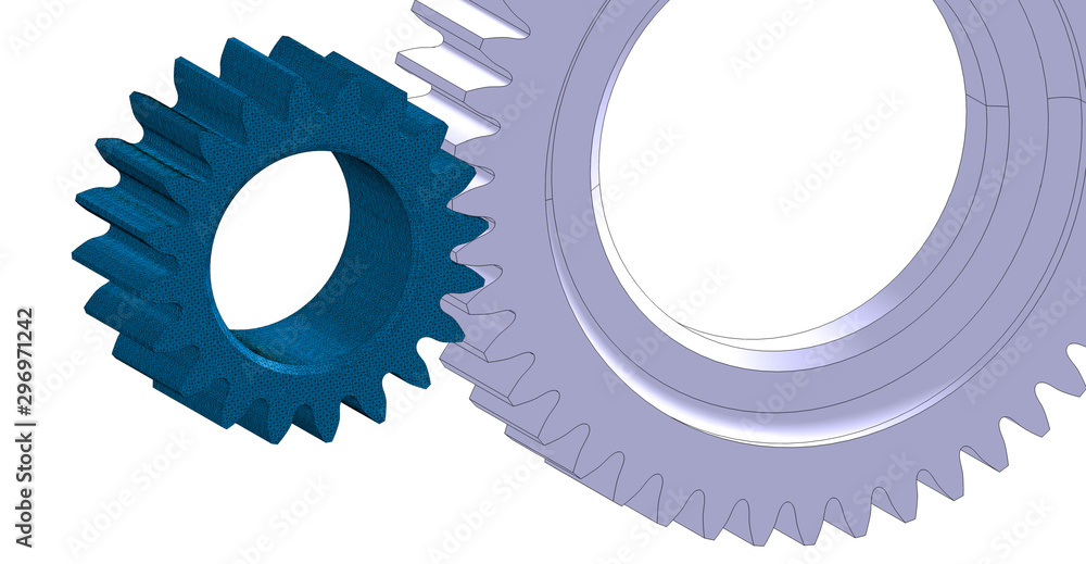 Spur Gear 3D model, 3D CAD Model Library