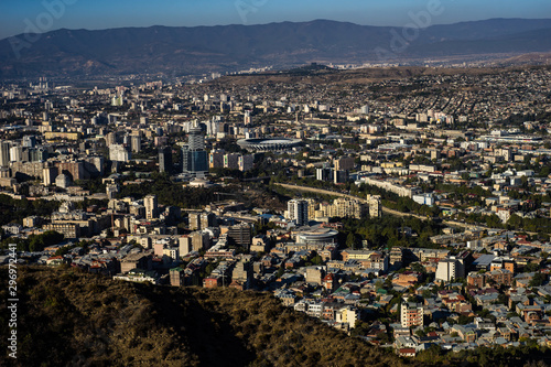 Panoramic view of Tbilisi's downtown