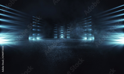 Empty background scene. Dar...