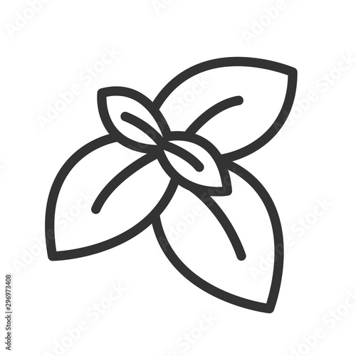 oregano leaves spice outline vector icon isolated on white background. oregano leaves spice flat icon for web, mobile and user interface design. herbs and spices for natural wellness