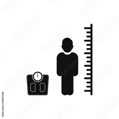 Body Mass Index Icon. Flat style vector EPS.
