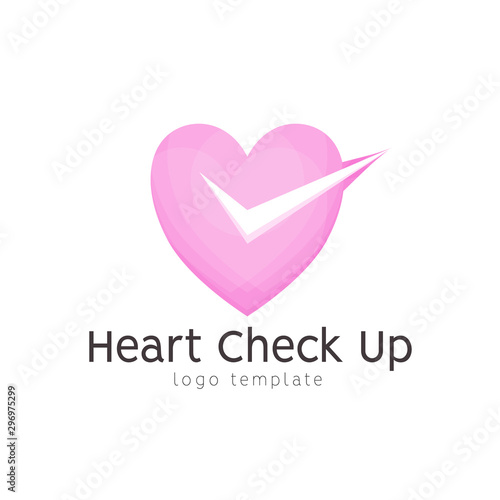Abstract love logo design. modern 3d logo symbol