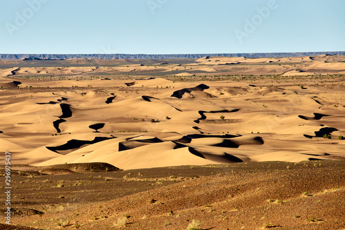 Herman Cav Canyon at sunset. South Gobi, Mongolia