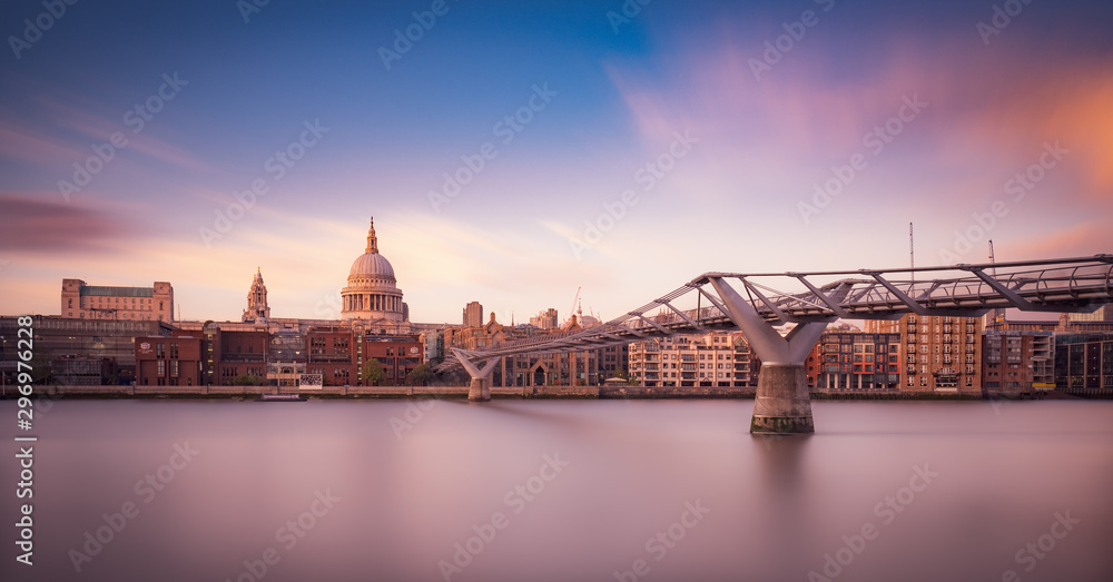 The Millennium Bridge and St. Pauls Cathedral