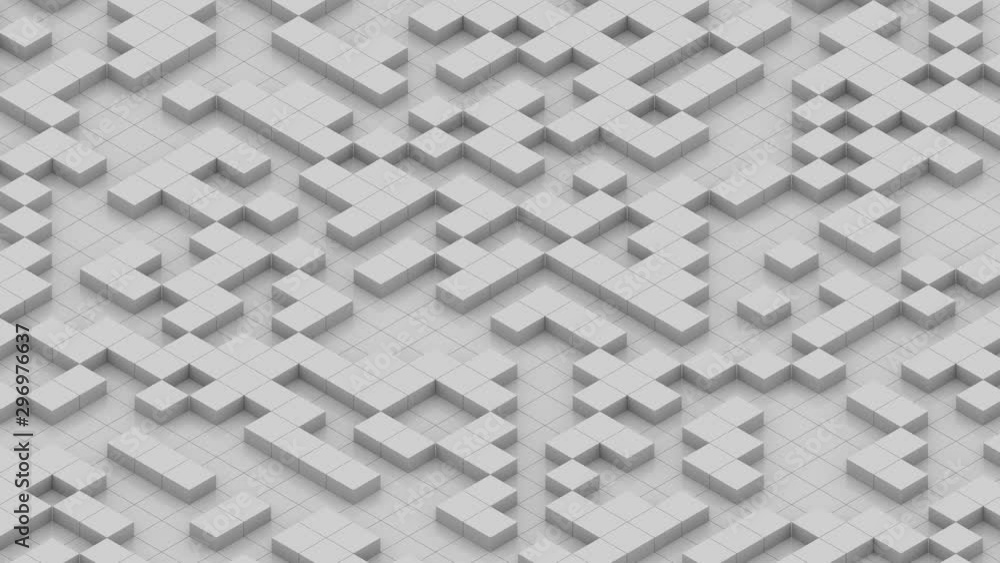 Texture of gray blocks in motion. Modern animation, geometric background, motion design. Texture of gray blocks in motion. Modern animation, geometric background, motion design.