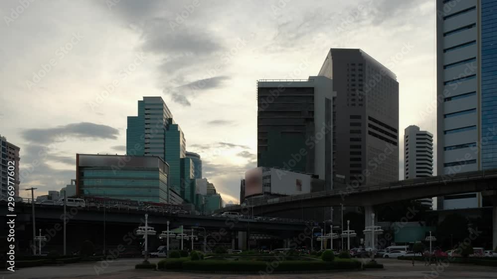 4K Time lapse, View of Bangkok buildings, Bangkok city downtown, Bangkok , Thailand 4K Time lapse, View of Bangkok buildings, Bangkok city downtown, Bangkok , Thailand