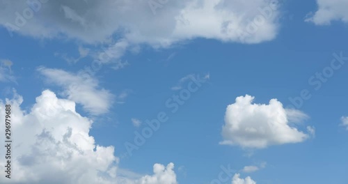 Time lapse of Cloud across blue sky