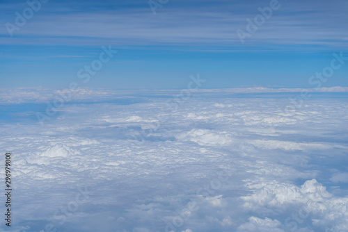 Light cloud white with blue sky background