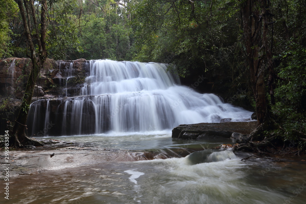 Pang Sida waterfall of Pang Sida National Park in Sa Kaeo ,Thailand Pang Sida waterfall of Pang Sida National Park in Sa Kaeo ,Thailand
