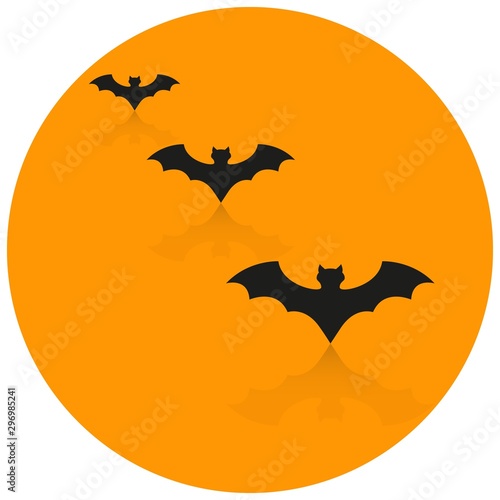 Bats mouses the dark of halloween icons